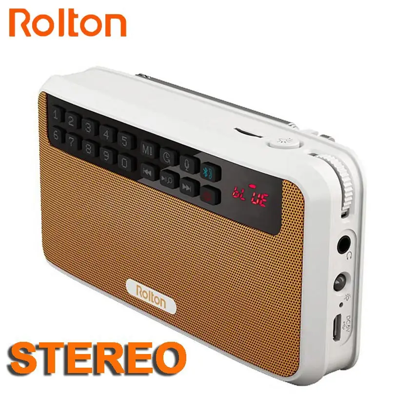 Rolton E500 Stereo Bluetooth font b speaker b font FM Radio Portable font b Speaker b
