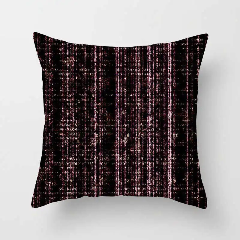 Nordic black and white geometric plaid stripes cushion cover (4)