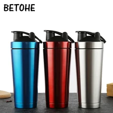 BETOHE 720 мл/25 унций креативный протеиновый порошок бутылка для смешивания спортивный фитнес-чайник шейкер для протеина Спортивная бутылка для воды