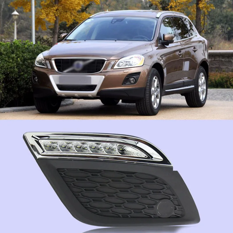 Ownsun New Updated LED Daytime Running Lights DRL With Black Fog Light
