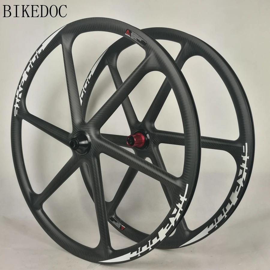 Excellent BIKEDOC 26er/27.5er/29er Carbon 6 Spoke Wheel For  MTB Carbon Wheelset  Ruedas Mtb Carbon Wheels 15