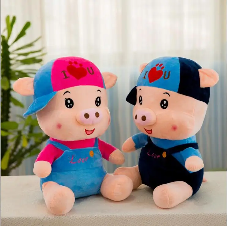 

Popular Stuffed soft Animals & Plush Toys Pig Doll Kids Sleeping Back pillow Cute Baby Accompany Xmas Gift Stuffed Toy