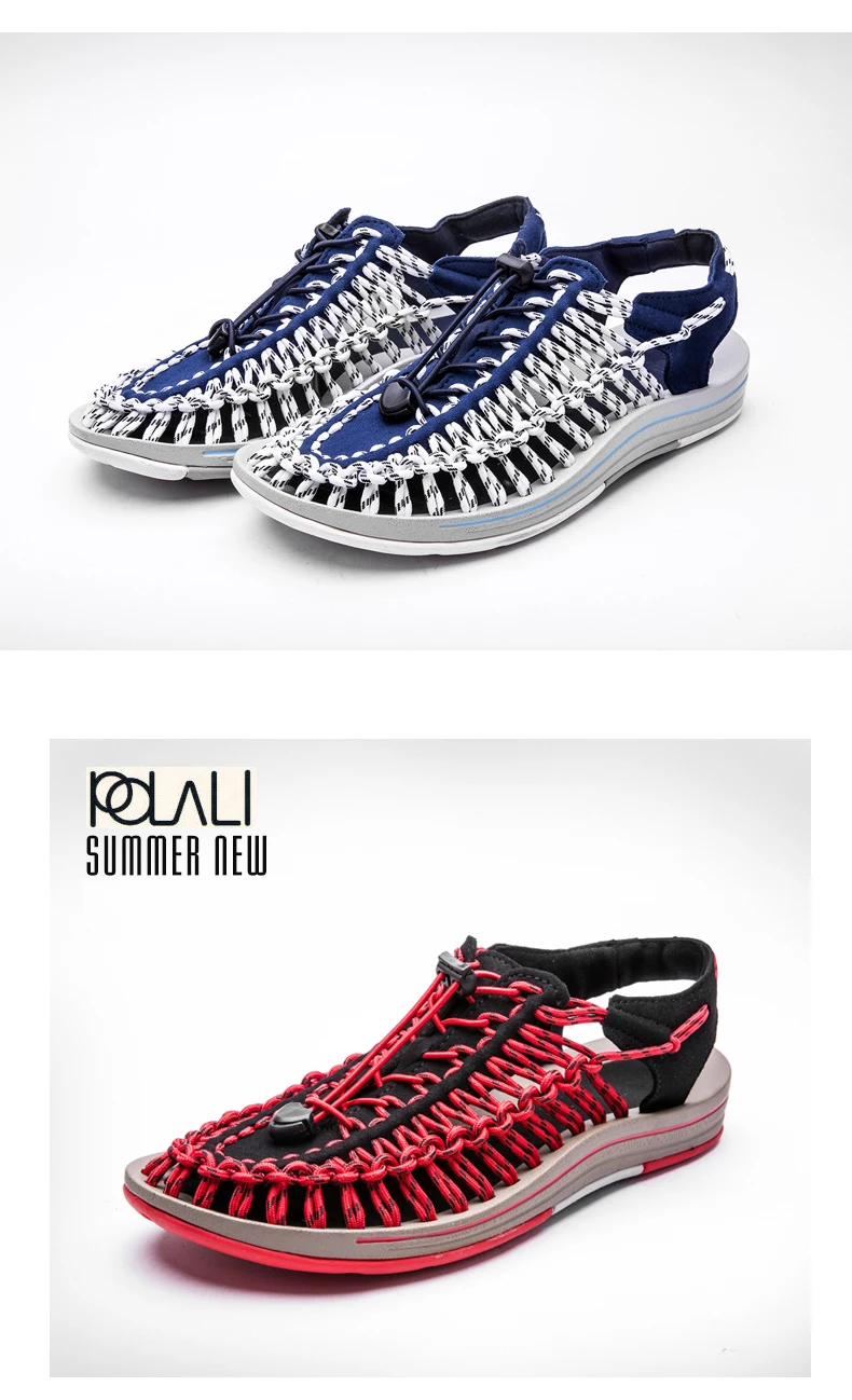 Polali/ г., Новое поступление, летние сандалии мужская обувь качественные удобные мужские сандалии Модные Дизайнерские повседневные мужские сандалии