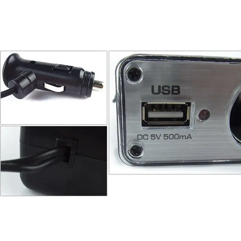 2018 3 стороннее Зарядное устройство USB с розеткой 12 В/24 В постоянного тока тройной