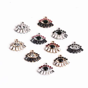 

DIY Ear Accessories Alloy European and American Temperament Shining Diamond Eye Earrings Bracelet Necklace Pendants