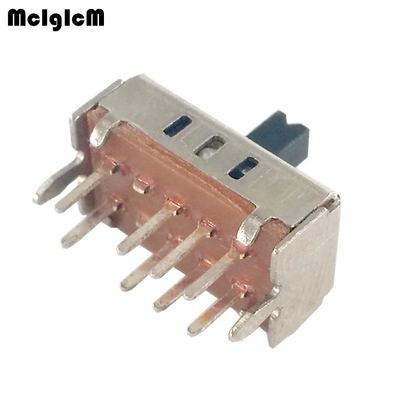 

25pcs Micro Slide Switch 3 Position 8 Pin 2P3T on-off Mini Toggle Switch Handle High 4MM SS23D07VG4