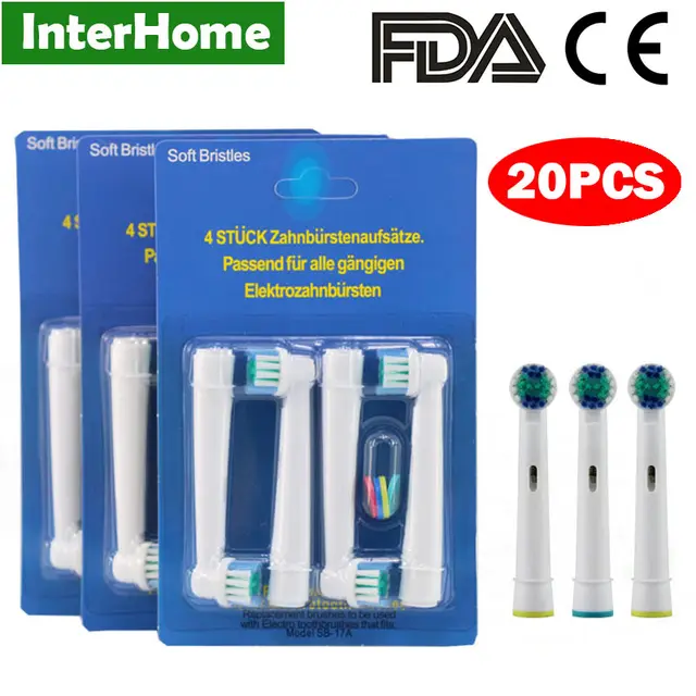 NEW!!!100% CE FDA Brand 20pcs/set Hygiene Rotary Electric Toothbrush