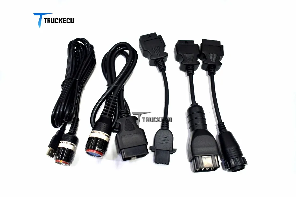 5 шт. кабель для volvo vocom 88890300 volvo/UD/MACK/RENAULT диагностический OBD II + 8 PIN USB 12 14 PIN|Кабели