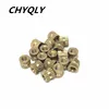 50pcs M3 Brass Knurl Nuts Insert Nuts Copper Through-hole Nut For Injection Moulding Insert Round Shape Embedded Nuts ► Photo 1/2
