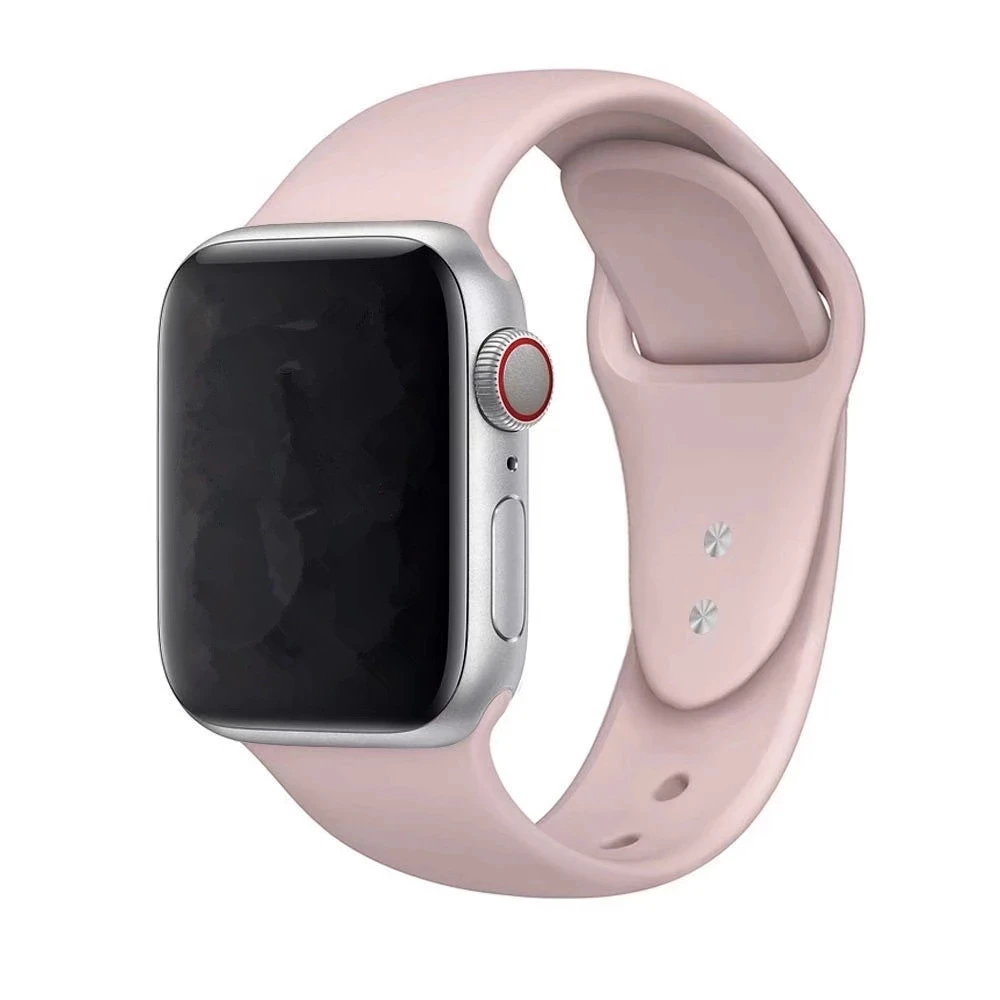 Band Für Apple Uhr Serie 3 2 1 38 MM 42 MM Weiche Silikon Atmungsaktive Ersatz Strap Sport Schleife für iwatch serie 4 40 MM 44