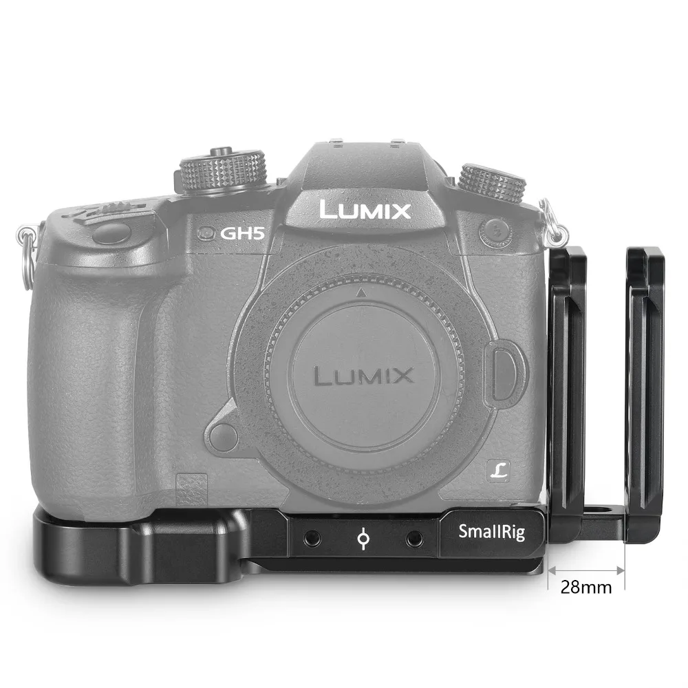 SmallRig GH5 L специальное образное крепление для Panasonic Lumix GH5/GH5S с быстроразъемной
