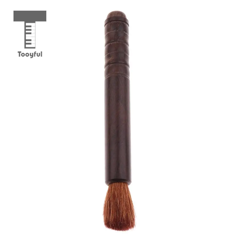 Tooyful String Instrument Cleaning Dedusting Brush Wood Handle Guzheng Erhu Violin Guitar Cleaning Care Tool
