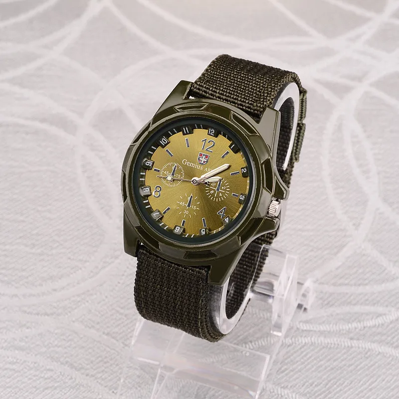 Мужские военные часы с нейлоновым ремешком, высококачественные кварцевые мужские спортивные часы Gemius Army, повседневные наручные часы relojes