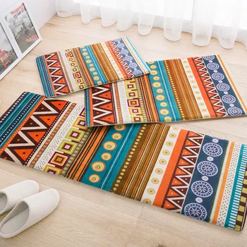 

Door Mat Korean Style Ethnic Carpet For Living Room Kitchen Bathroom Hallway Absorbent Non-slip Rug Home Decor 40*60cm-45*120cm