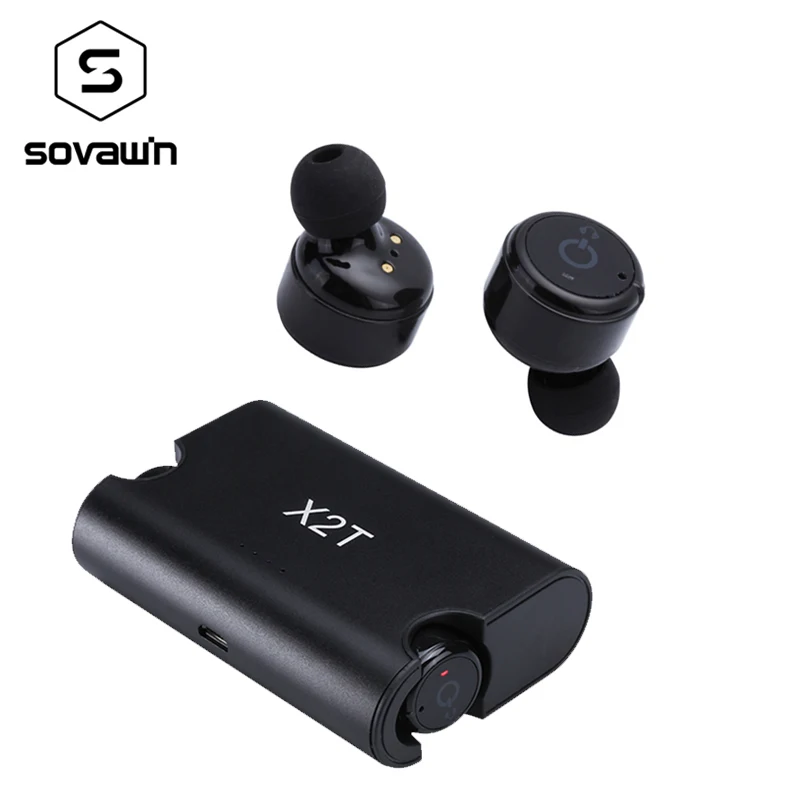 

Mini X2T CSR Bluetooth 4.2 Wireless Handsfree Sport Earpiece Stereo Music Earphone with Mic Charging Box for iPhone Phone