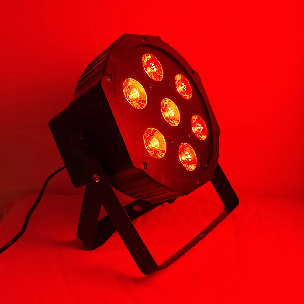 2 قطعة/الوحدة led الاسمية غسل ديسكو ضوء حزب dmx 7x12 w LED DMX rgbw 7 الإضاءة الصوت نشط أضواء العارض