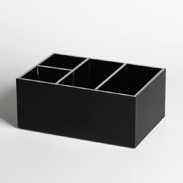 

Clear Jewelry Box and Makeup Organizer With 4 Compartments Transparent Jewelry Storage Display Holder Tray