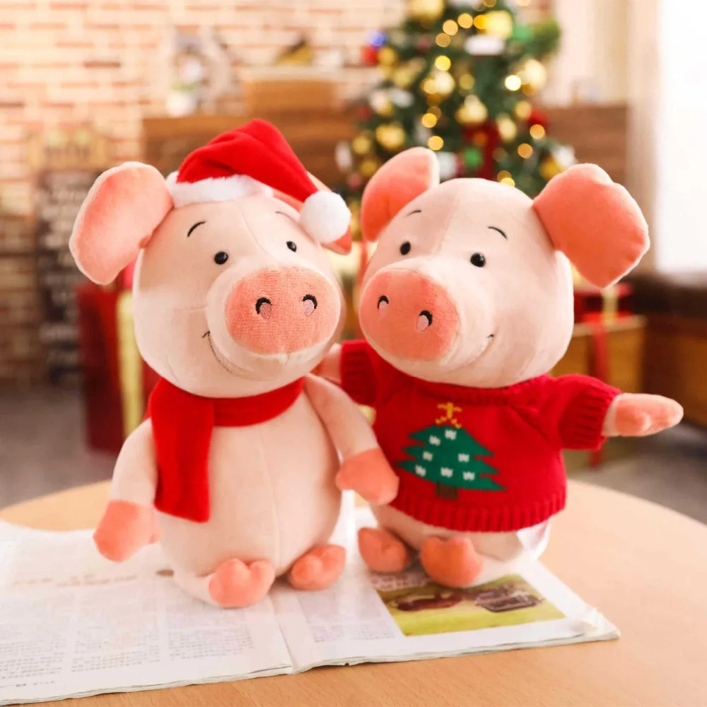 Мягкая плюшевая подушка Kawaii Love Pig 1 шт. 30 см мягкая с милым животным ручная грелка