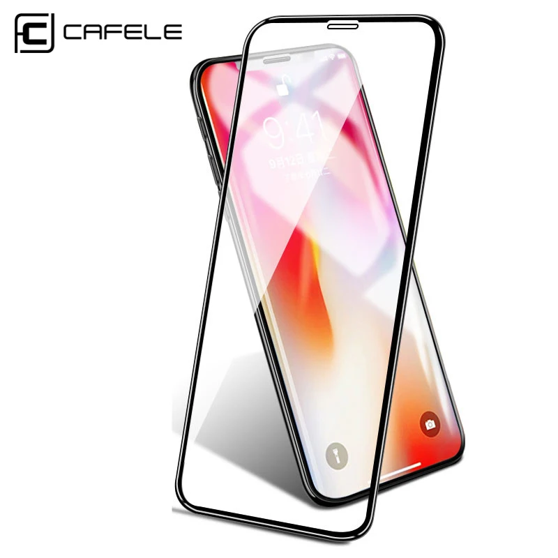 

CAFELE Screen Protector For iPhone XR XS Max Tempered Glass 6D Curved Edge HD Clean Full Cover Toughened Protective Glass