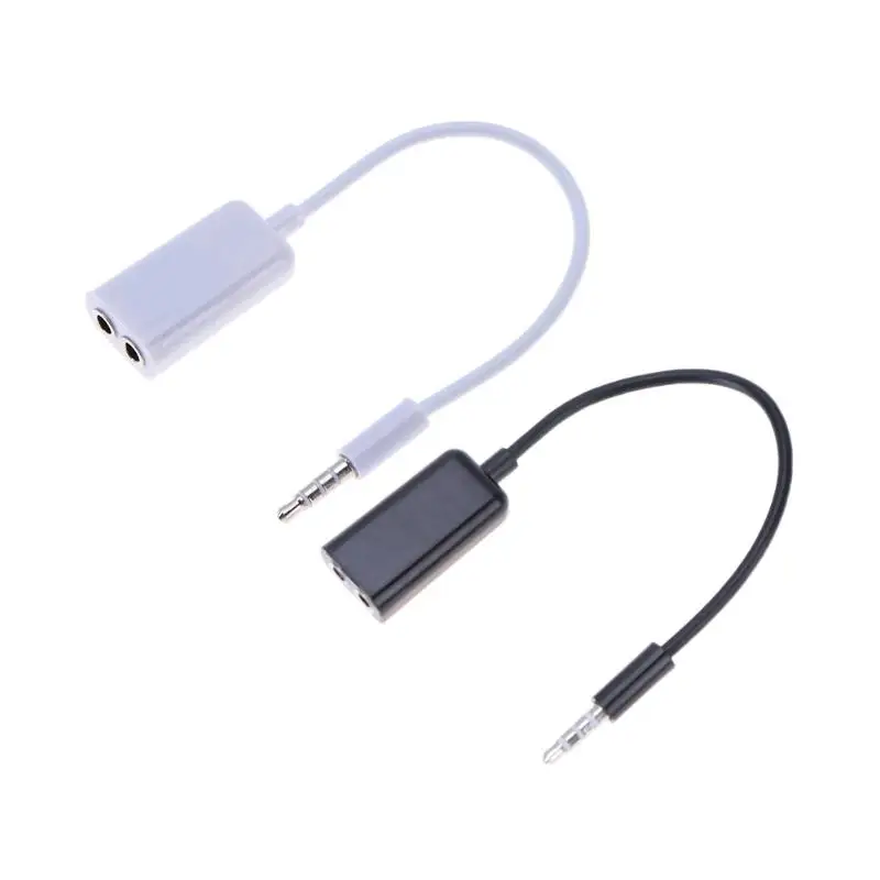 ALLOYSEED Headphones Splitter 3.5mm Male to 2 Female Lovers Stereo