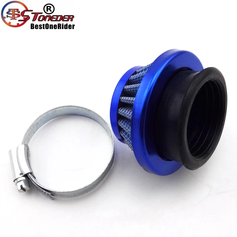 STONEDER Blue Racing Kids ATV 44mm Air Filter For 2 Stroke 47cc 49cc Engine Carb Carburetor Pocket Dirt Bike Mini Moto Quad