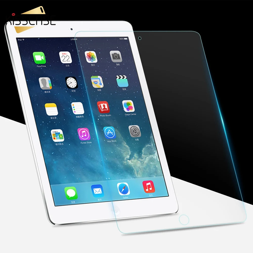 KISSCASE Премиум Закаленное стекло чехол для iPad 2 3 4 Pro 9 7 12 дюймов Защита экрана Air 1 Mini