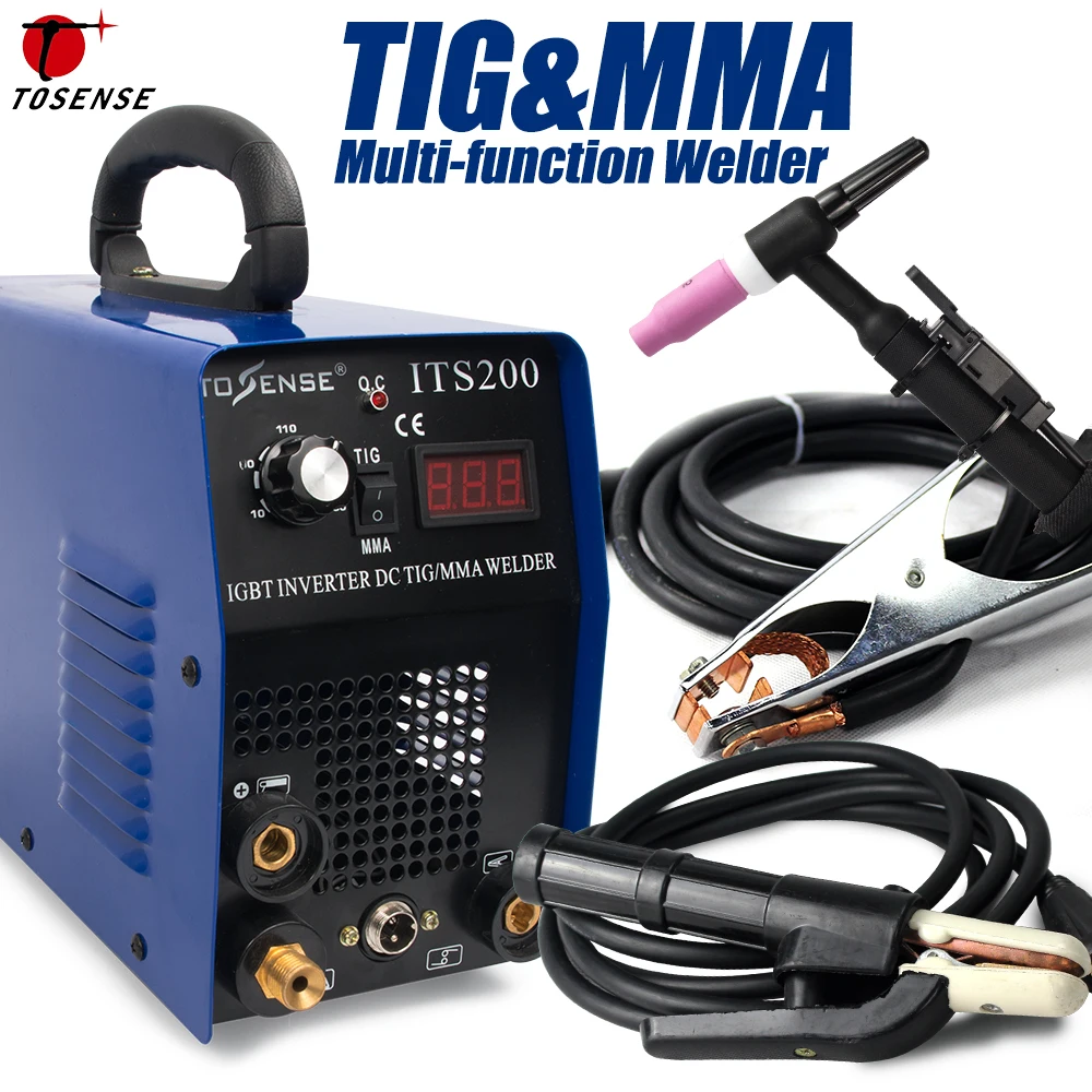 TIG/ MMA/ Arc/ Stick TIG Welding Machine Tosense ITS200 2in1 Stainless