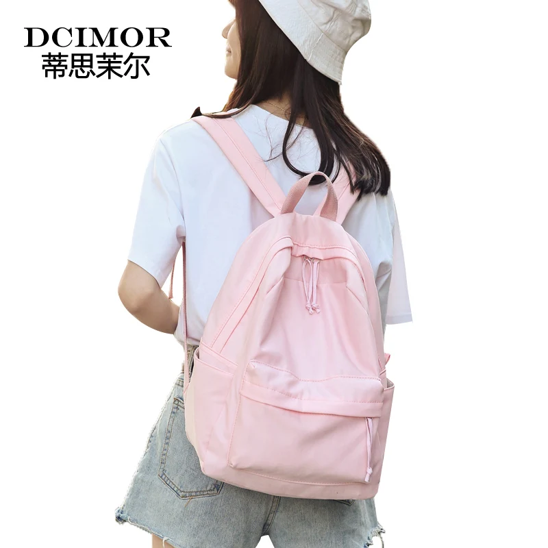 DCIMOR للماء على ظهره المرأة عارضة حقيبة المدرسة أكياس للمراهقات السفر bagpack للنساء mochilas الأنثوية
