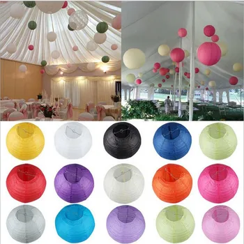 

14 inch(35cm) Festival lanterns Round Chinese Wedding Decor lanterns Home Party Decoration