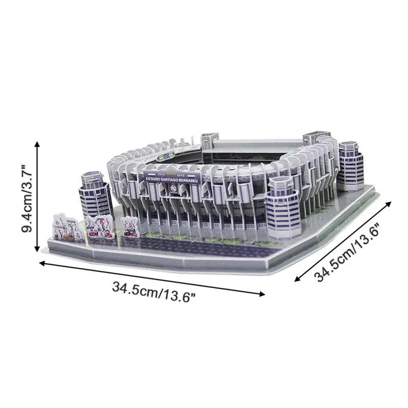 Реал Мадрид 3D головоломка модель Estadio Стадион Санта Бернабеу подарок в штучной упаковке собранные строительные игрушки для детей