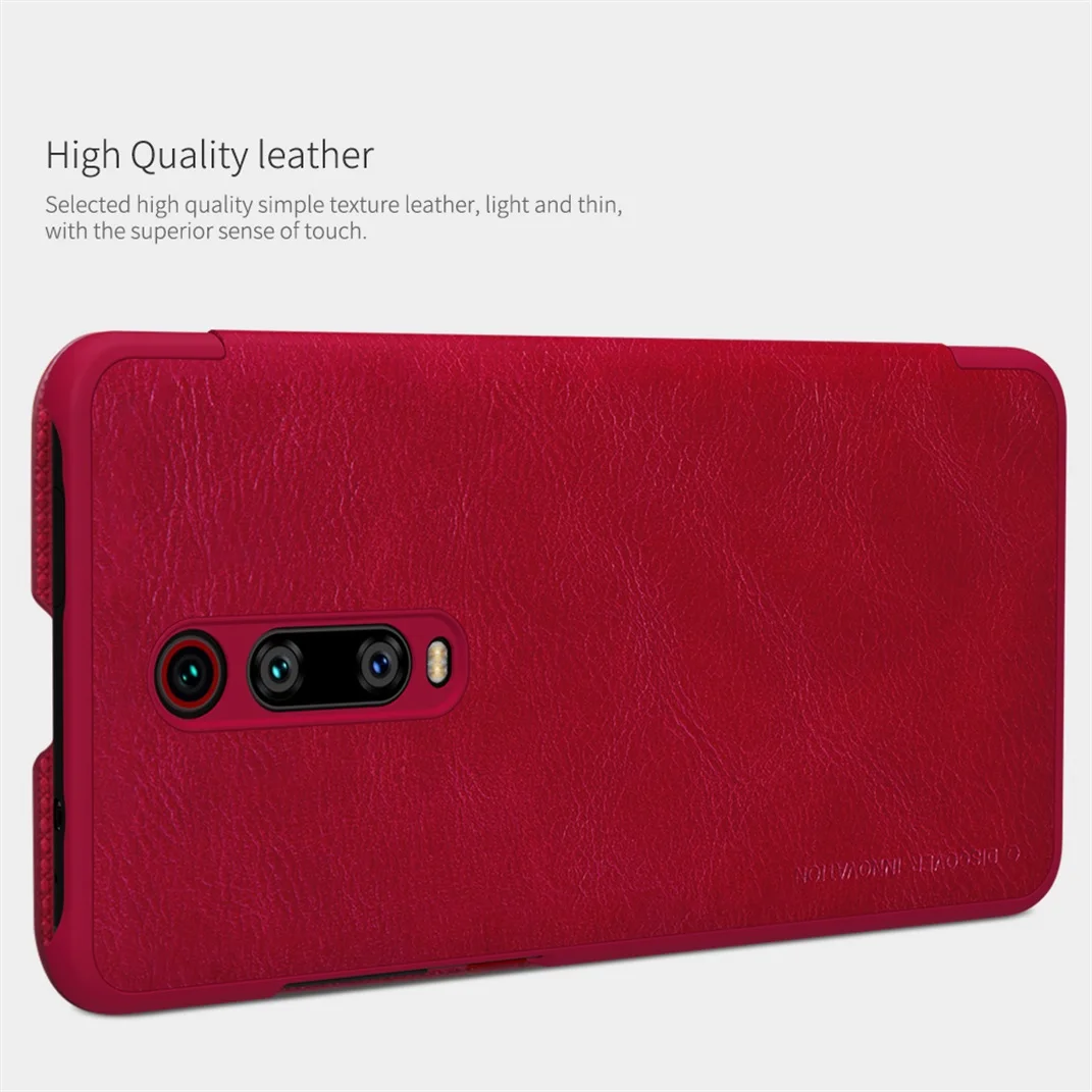 Xiaomi mi 9T красный Redmi K20 флип-кейс mi 9T Pro Чехол Nillkin Qin винтажный кожаный флип-чехол с кармашком для карт чехол-кошелек для Redmi K20Pro