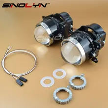 SINOLYN Newest LEADER Bixenon Projector Fog Lamp Lens Driving Light L03 with HID Bulb D2H Waterproof Special Used for Many Cars