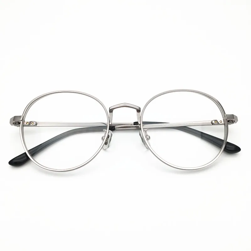 

Belight Optical Vintage Round Classical Korea Design Titanium Eyeglasses Frame Men Prescription Spectacle Glasses Transparent