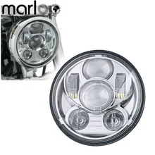 Marloo 5-3/4 “5.75 polegada Harleys 5-3/4 polegada farol Projetor Motocicleta Daymakers Harleys Dyna luzes Funcionando faróis de led