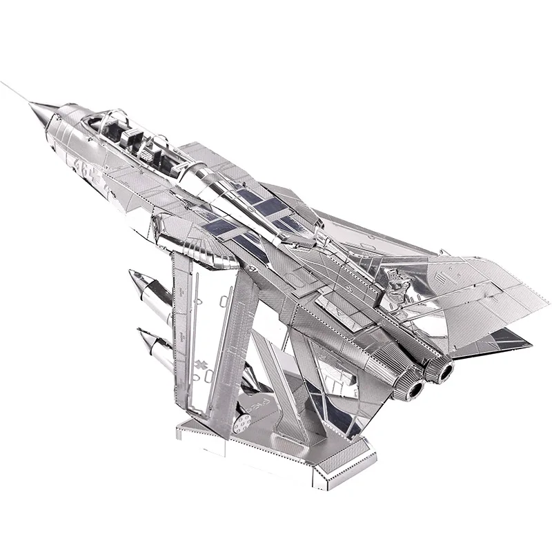Piececool 3D металлическая головоломка Tornado Fighter Jets Battleplane модельные наборы DIY сборка