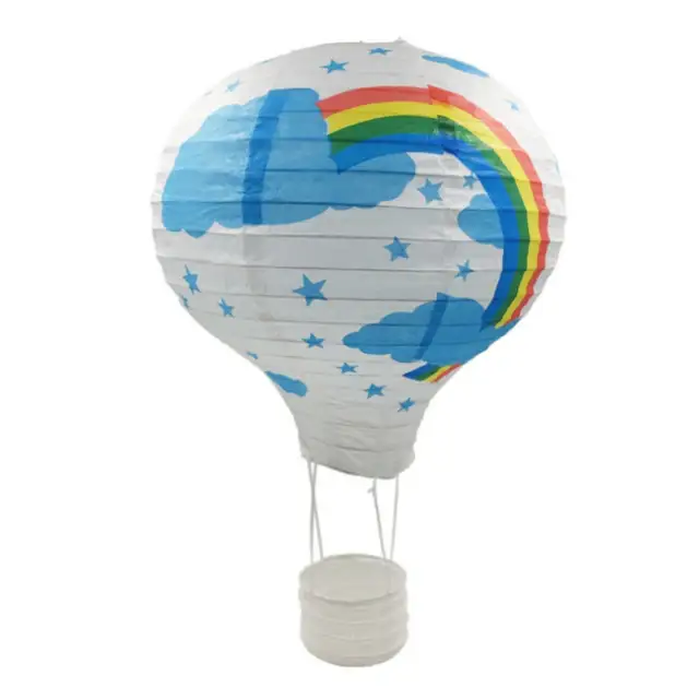 10 Piece Set Flying Hot Air Balloon Lanterns Colorful Paper Diy