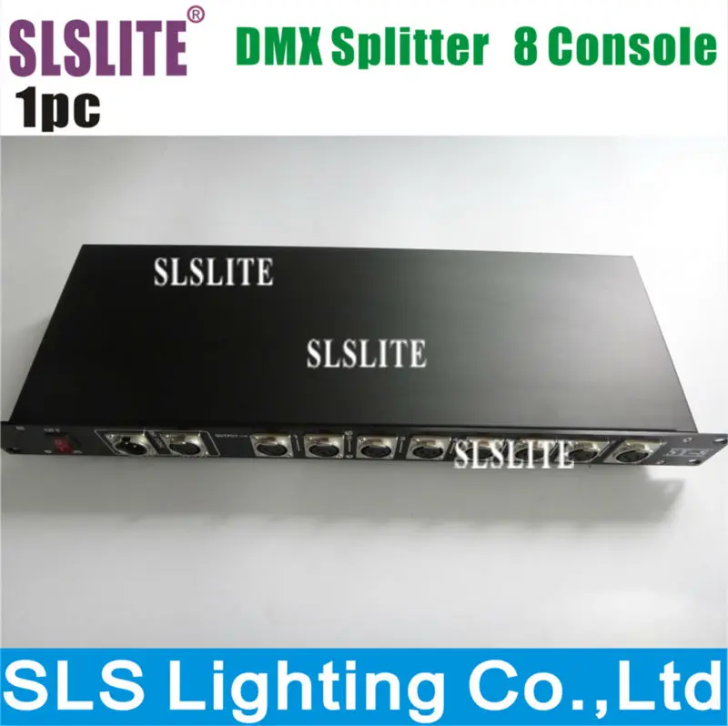 

8CH DMX Splitter DMX512 Light Stage Light Signal Amplifier Splitter 8 way DMX Distributor 8 Routes Dmx Signal Driver Distribute