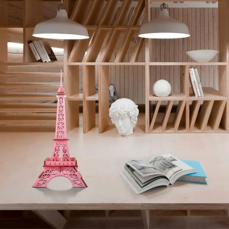 

Simulation 3D Eiffel Tower Models Wood Assemble Jigsaw Disassemble Puzzle Kids
