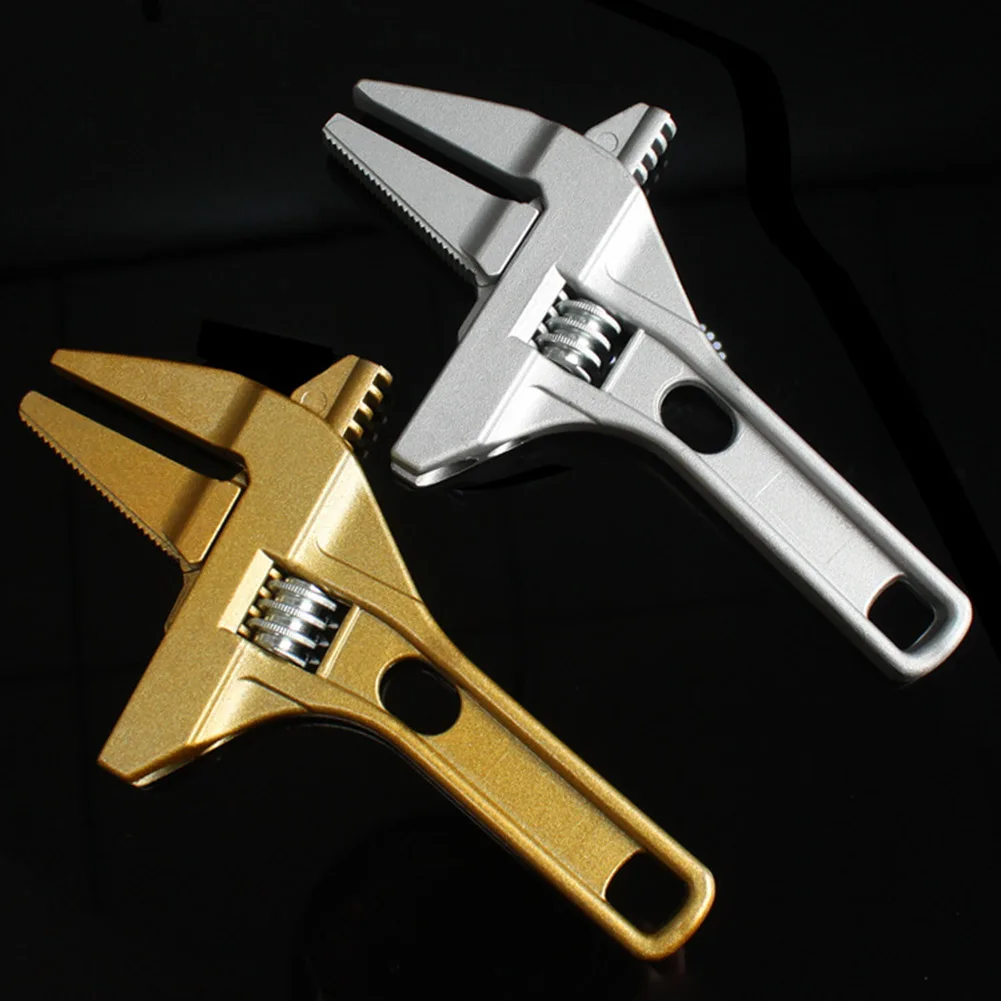 

Adjustable Wrench Short Shank Large Openings Wrench Alloy Repair Tools for Bathroom Sewer --M25