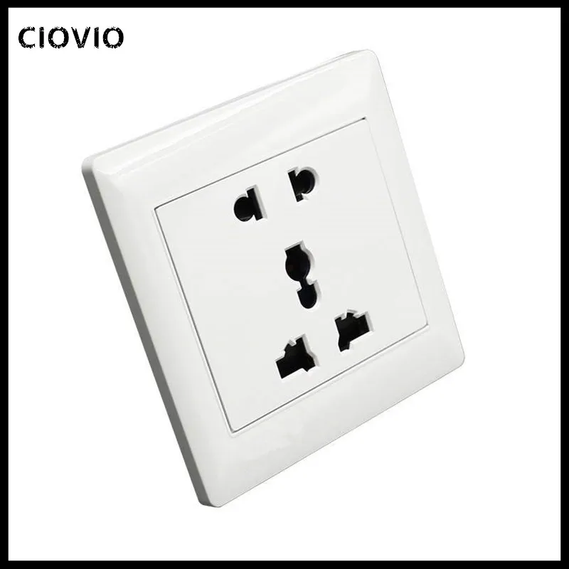 Universal 5 Hole Electric AC Power Outlet Panel Plate Wall Charger Dock Socket    