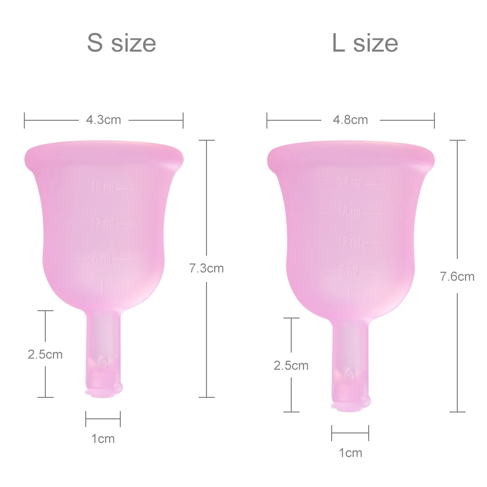 S/L размер, высокое качество, силиконовая менструальная чашка, медицинский силикон для женщин, для женской гигиены, персональный многоразовый продукт по уходу за здоровьем
