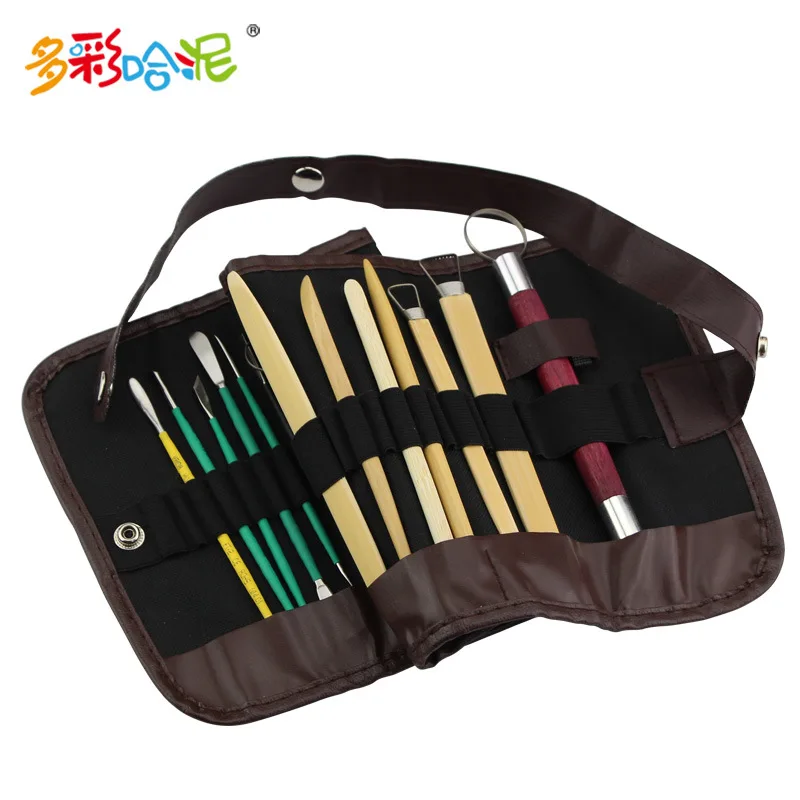 

26Pcs/Set Bagged Packing Clay Tools Wood+Stell Soft Ceramic Sculptural Sup-Quality Pottery Plasticine Surgeon DIY Art Manual