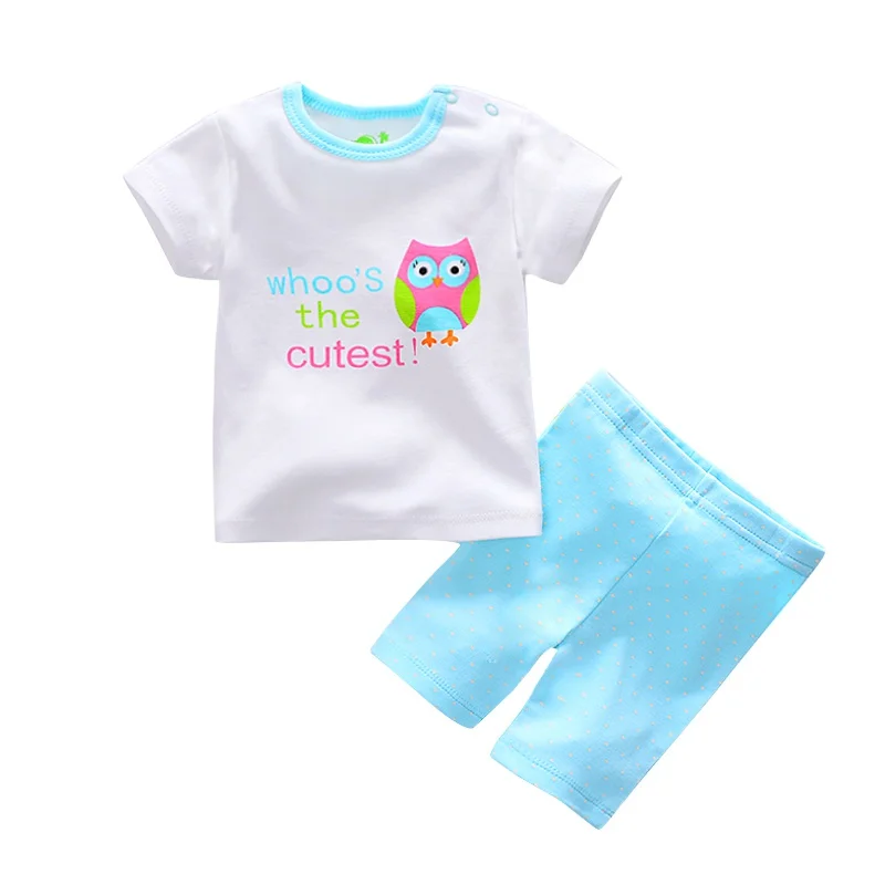 2 шт. детский хлопковый комплект одежды футболка и штаны|baby clothing|summer baby clothingbaby