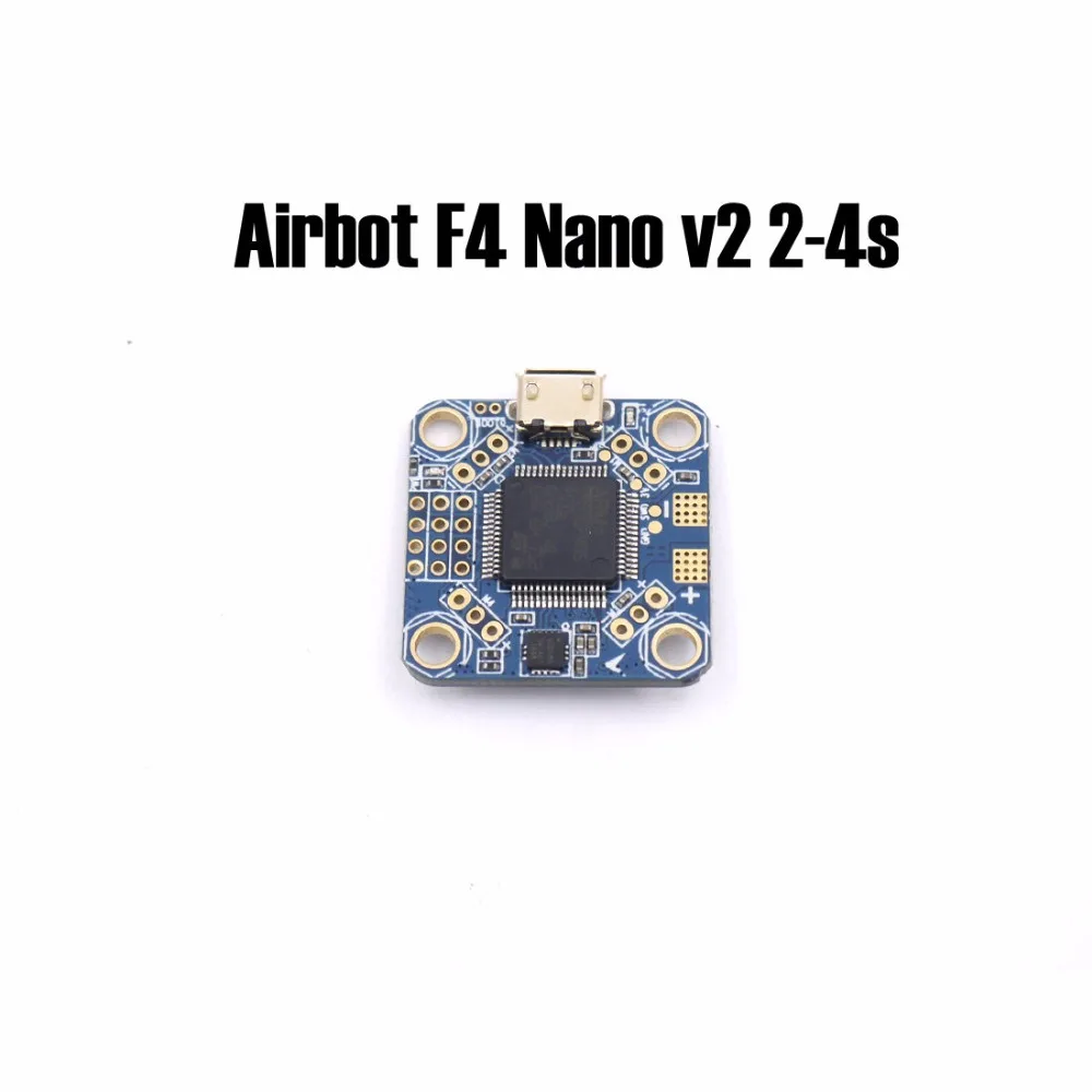

Airbot F4 Nano v2 2-4s Flight Controller Board Supports direct 2-4s LIPO input(1A BEC) For RC FPV Racing Cross Drone Quadcopter