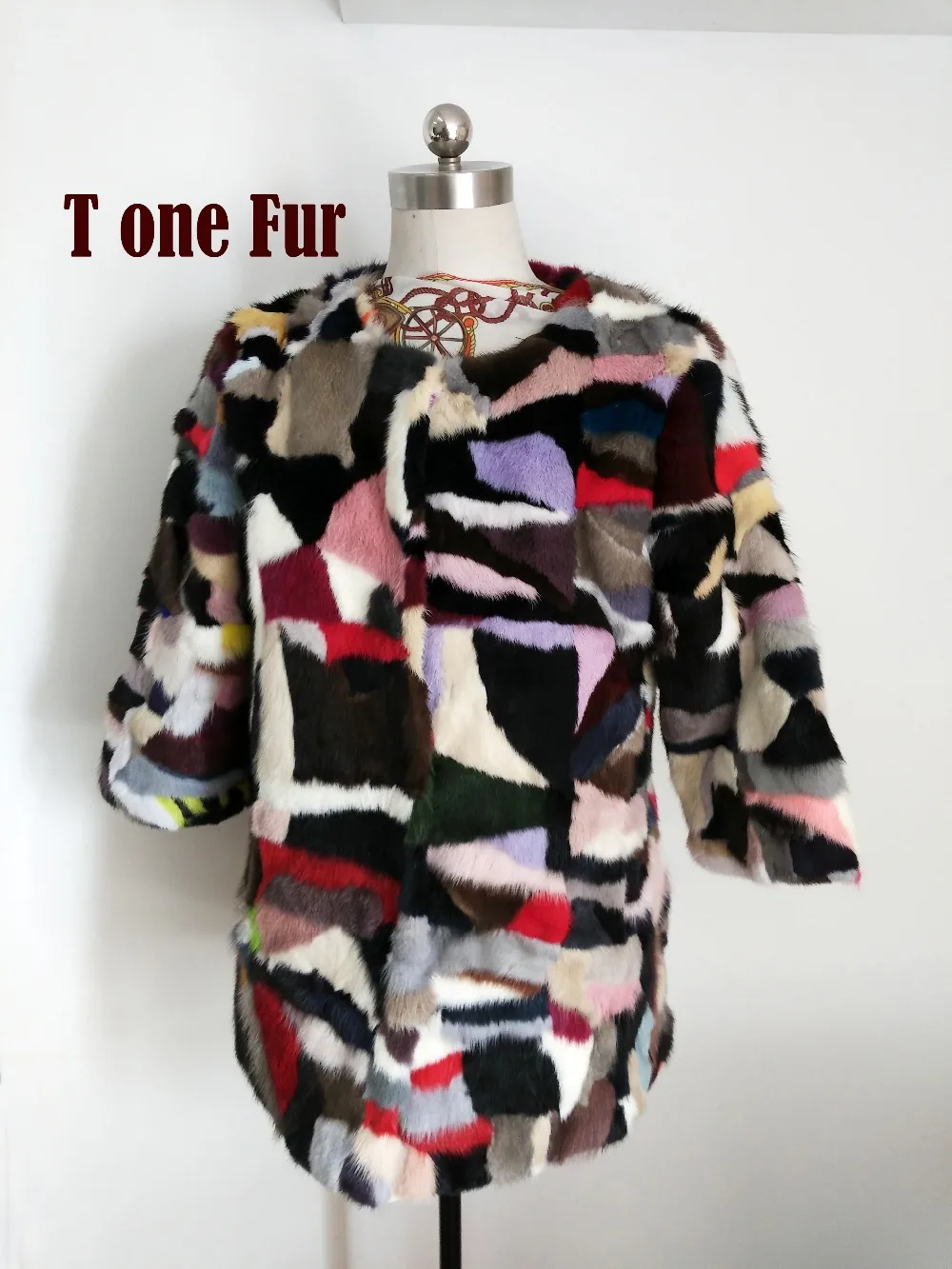 

Factory Outlet Real Mink Fur Coat 100% Pure Natural Colorful Colors Mink Fur Overcoat Lady Outwear KSR79