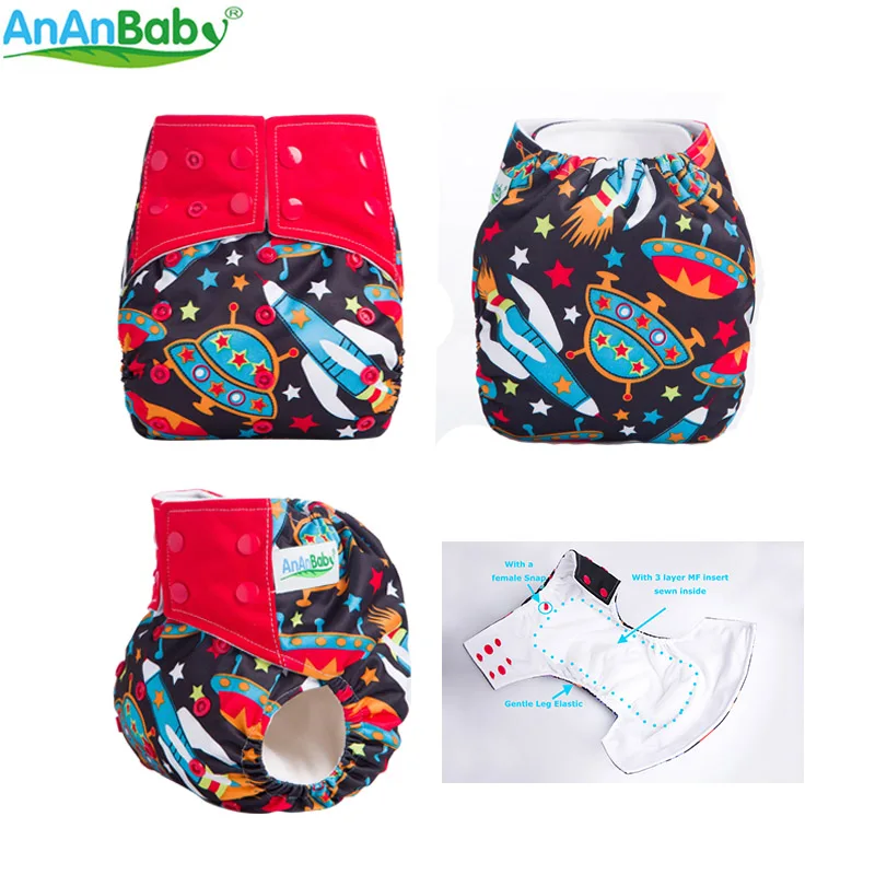 Ananbaby Cloth Diaper Environmental Friendly AIO Cloth Nappy For