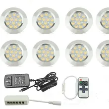 Кухонный Светильник ing светодиодный светильник для шкафа s шайба алюминиевый круглый шкаф, полка для шкафа светильник 3 Вт шкаф мебель счетчик лампы