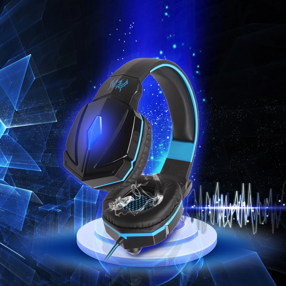 KOTION каждый Gaming Headset игра наушники глубокий бас стерео наушники с светодиодный свет микрофон для портативных ПК PS4 Xbox