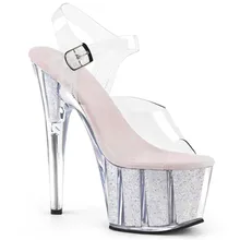 Классические Босоножки с открытым носком на каблуке 15 см; модельные туфли на очень высоком каблуке и платформе для танцев на шесте; обувь для выступлений; свадебные босоножки