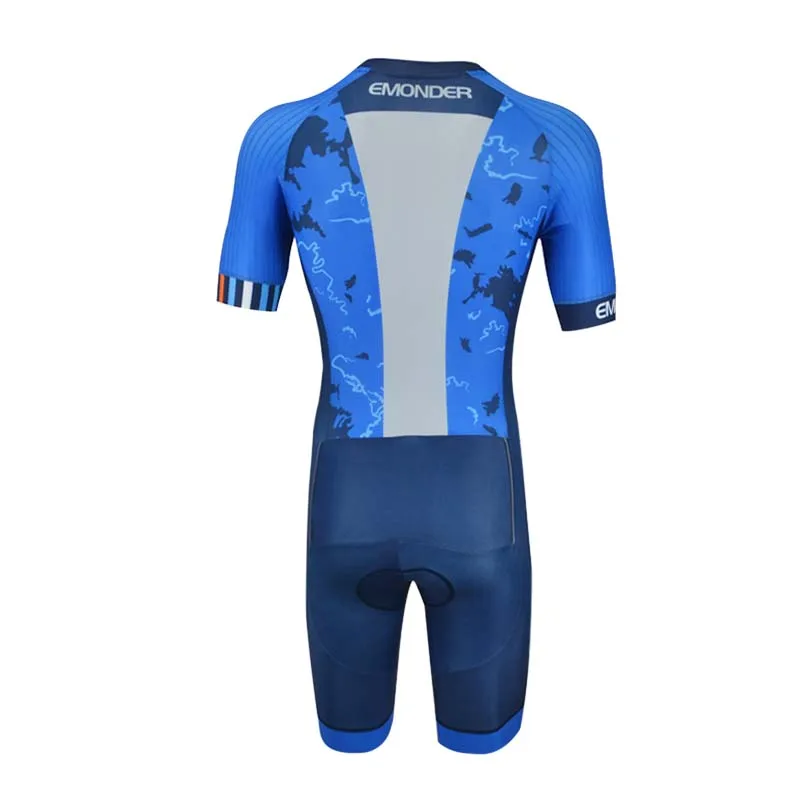 EMONDER برو فريق بدلة ترايثلون الرجال الدراجات الملابس Skinsuit بذلة مايوه الدراجات طقم زي رياضي الدراجة الرياضية الملابس Ciclismo